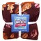Colors of Fall Wine Anti-Pill Premium No Sew Throw Fleece Fabric Kit (Orange Backing)